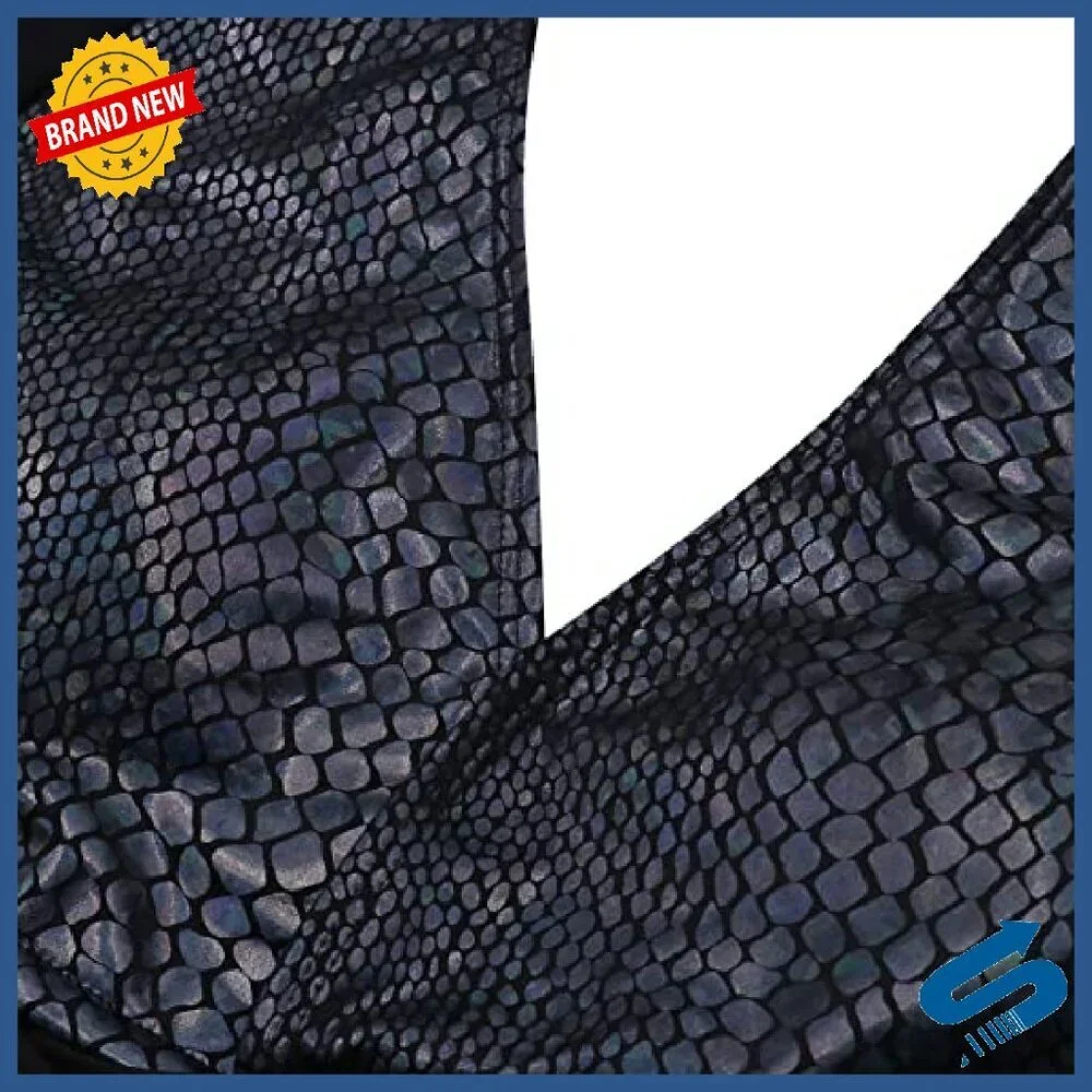 Sheer Long Sleeve Bodysuit with Front Buckle Cut Out Snakeskin Print - Picture 7 of 7